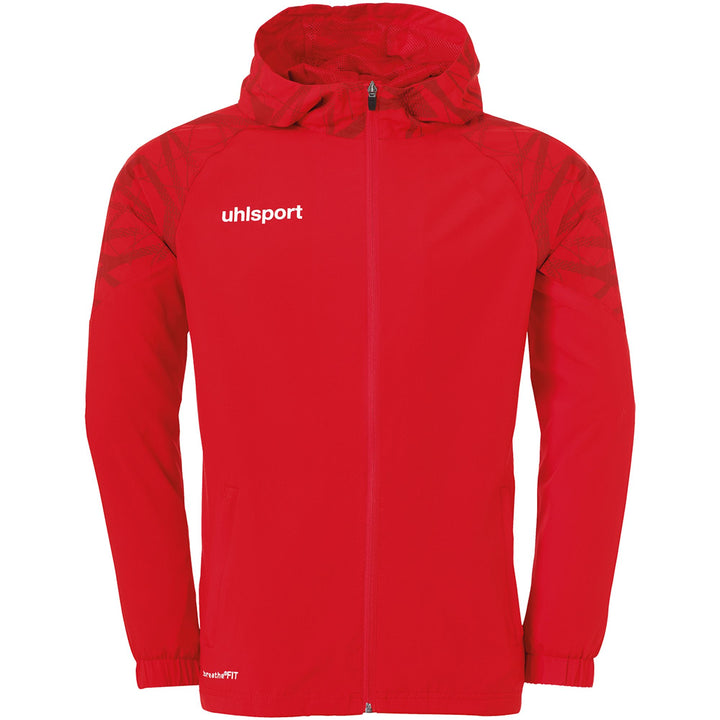 Uhlsport Goal 25 Evo Woven Hood Jacket - rot/weiß