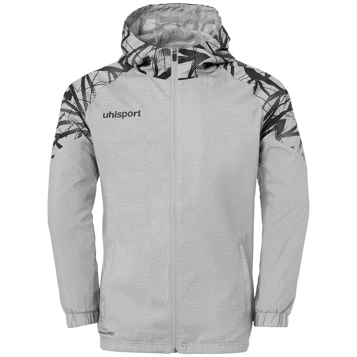 Uhlsport Goal 25 Evo Woven Hood Jacket - dark grau melange/schwarz
