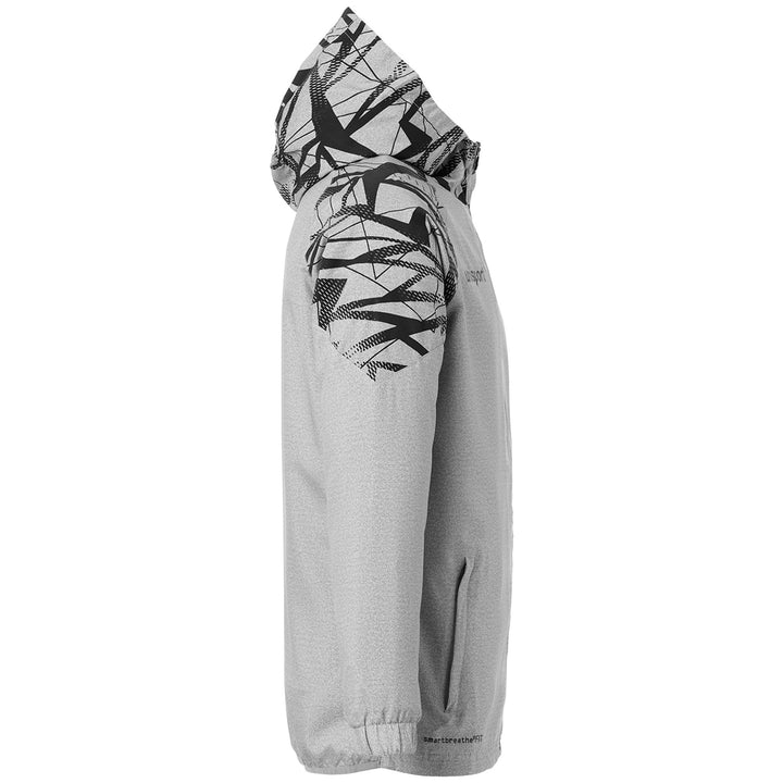 Uhlsport Goal 25 Evo Woven Hood Jacket - dark grau melange/schwarz