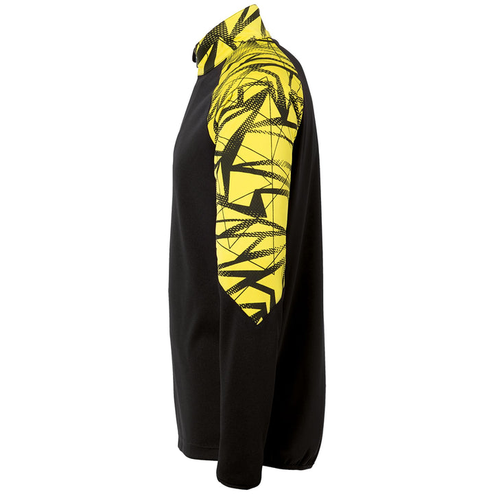Uhlsport Goal 25 1/4 Zip Top - schwarz/limonengelb