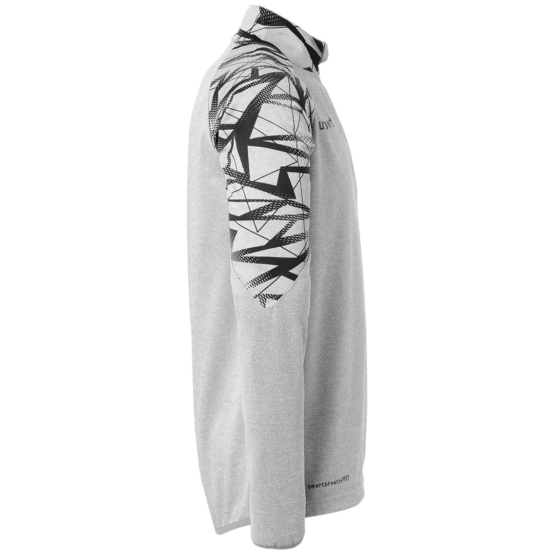 Uhlsport Goal 25 1/4 Zip Top - dark grau melange/schwarz