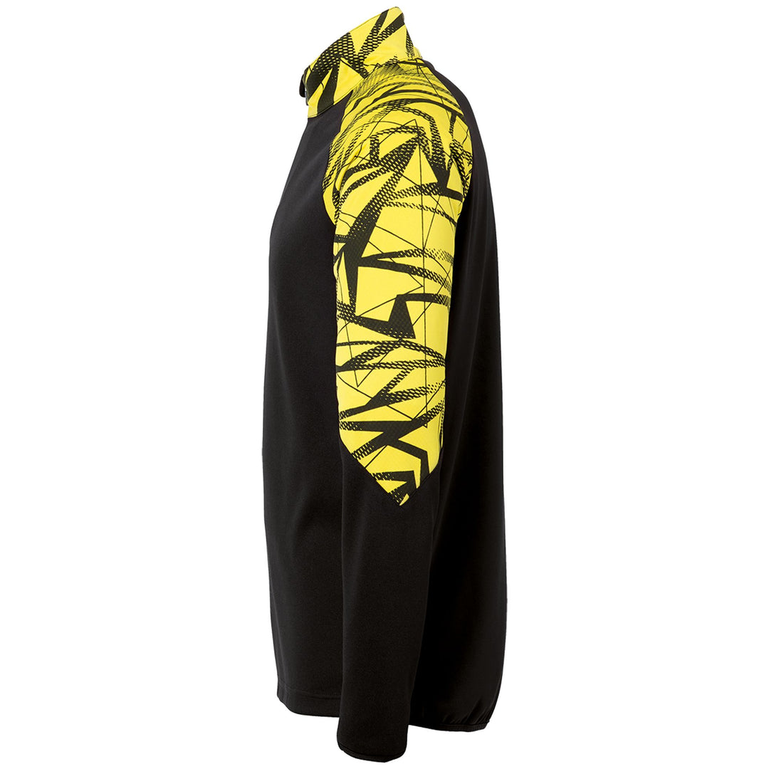 Uhlsport Goal 25 1/4 Zip Top - schwarz/limonengelb