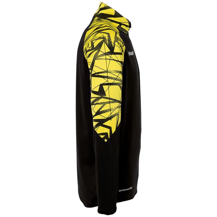Uhlsport Goal 25 1/4 Zip Top - schwarz/limonengelb