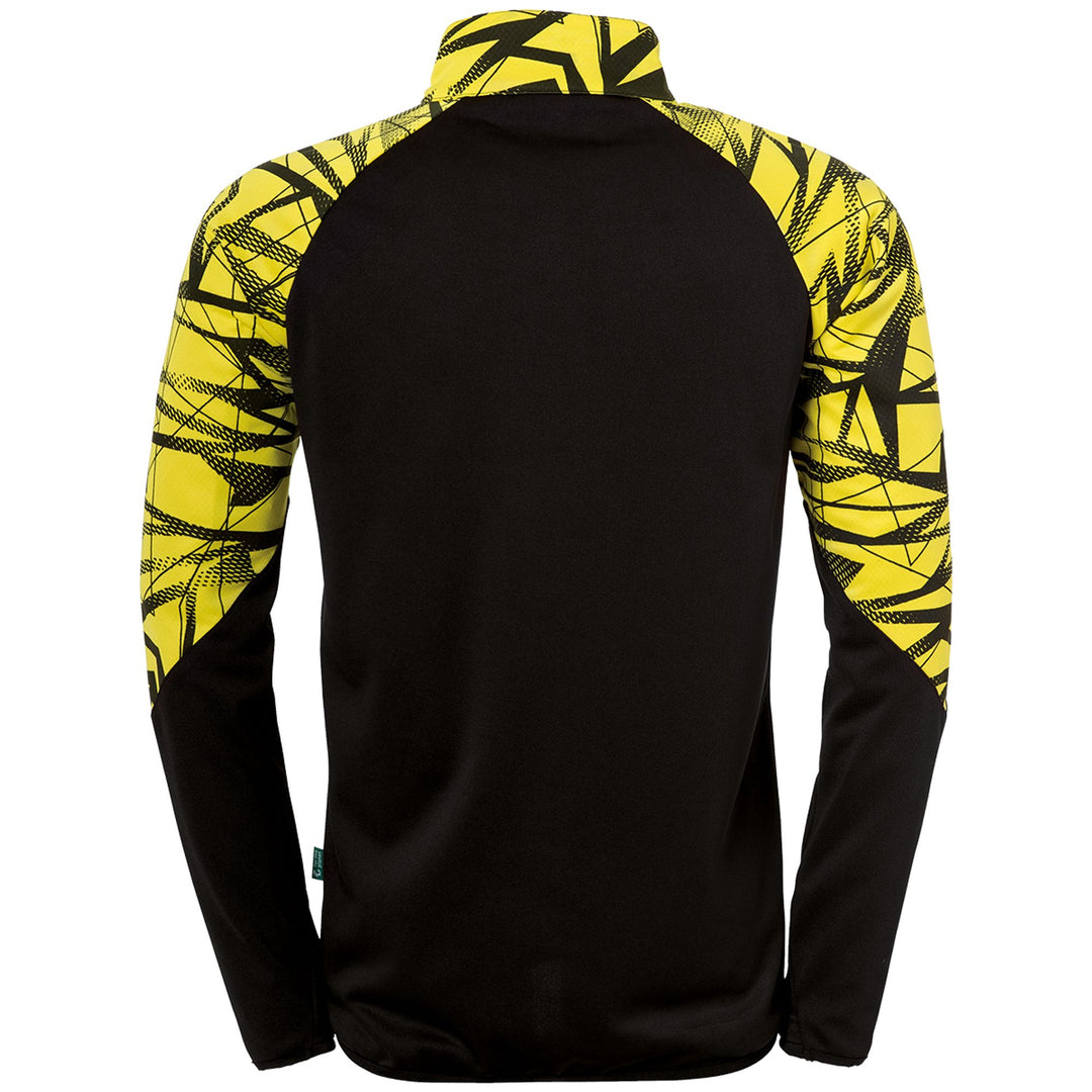 Uhlsport Goal 25 1/4 Zip Top - schwarz/limonengelb