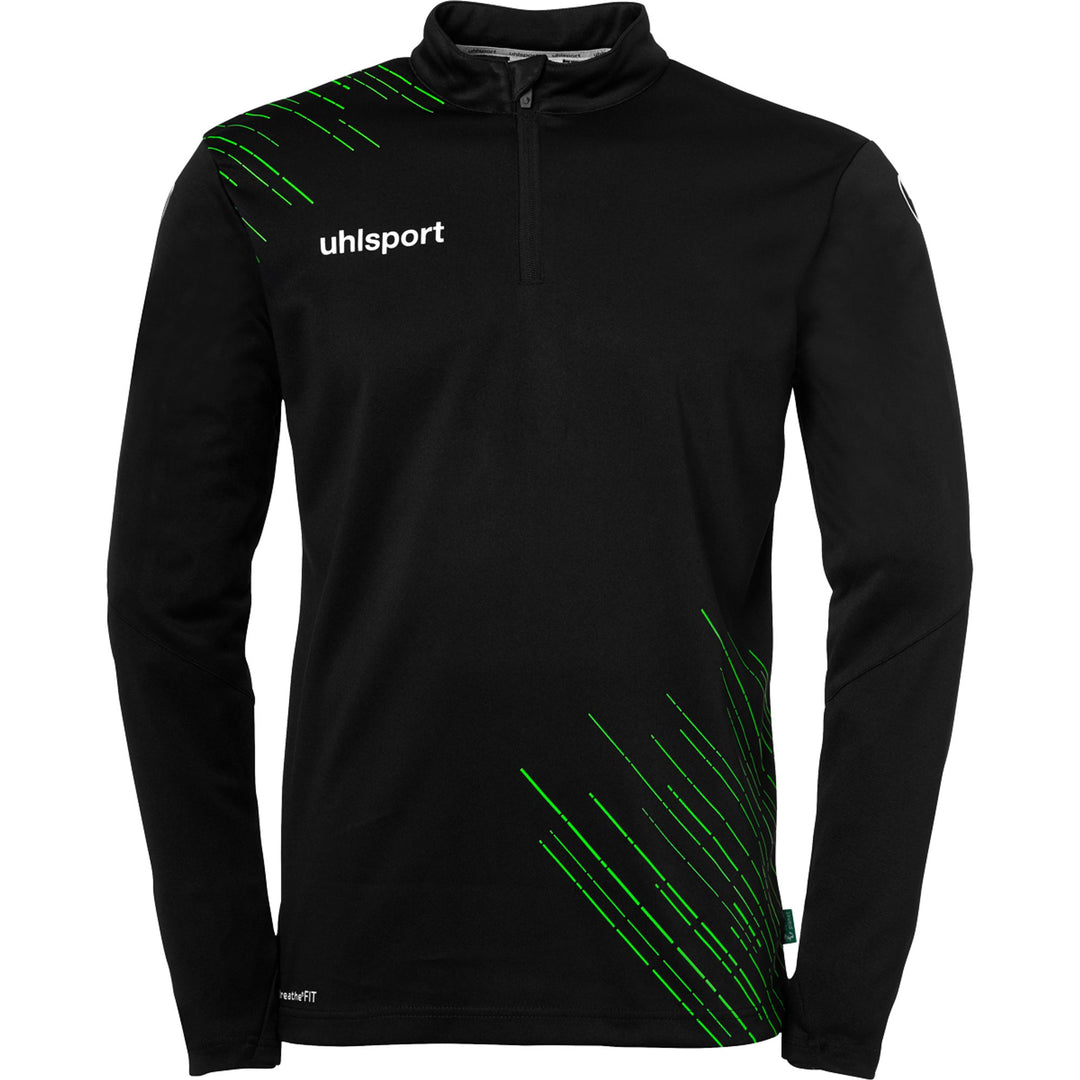 Uhlsport SCORE 26 1/4 ZIP TOP - schwarz/fluo grün