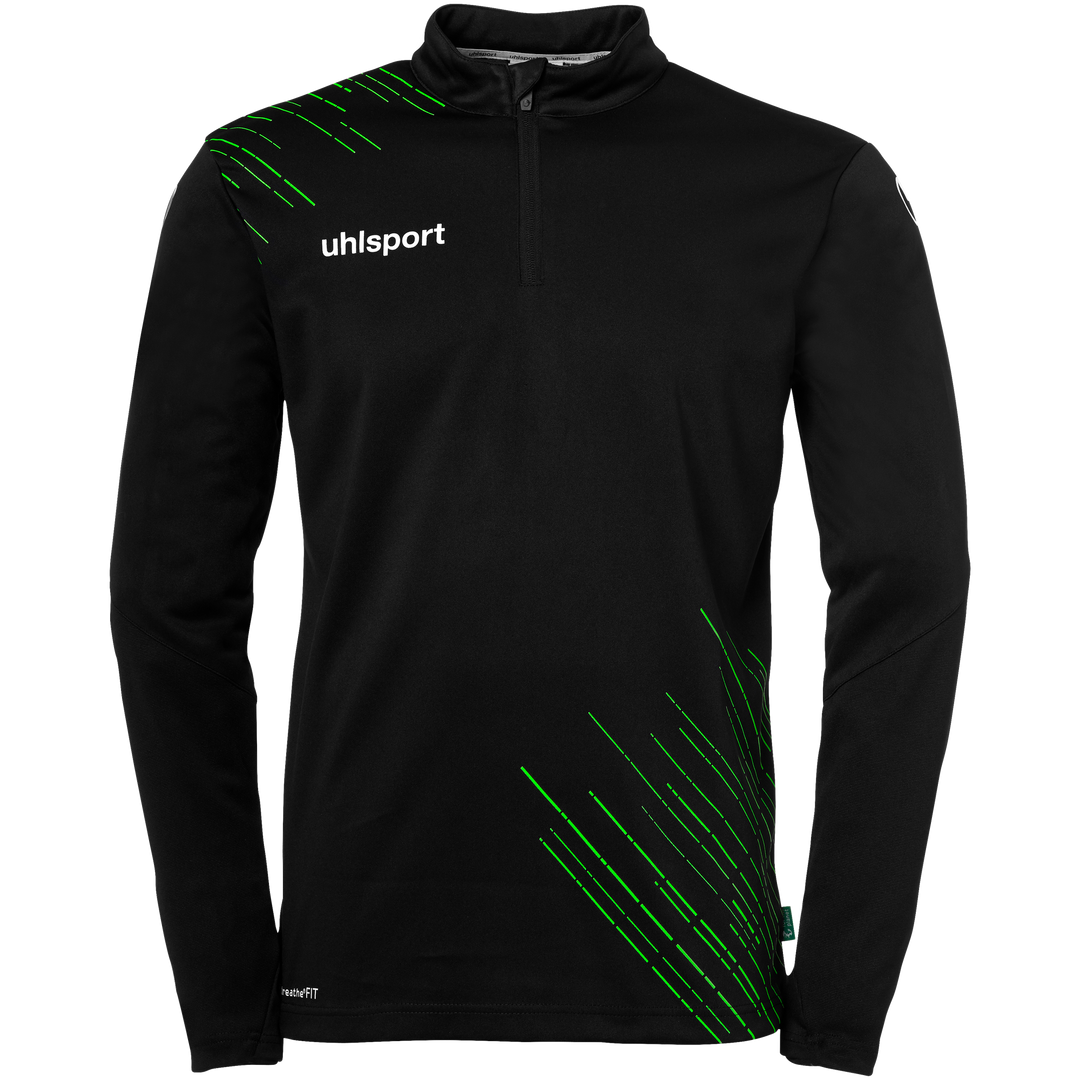Uhlsport SCORE 26 1/4 ZIP TOP - schwarz/fluo grün