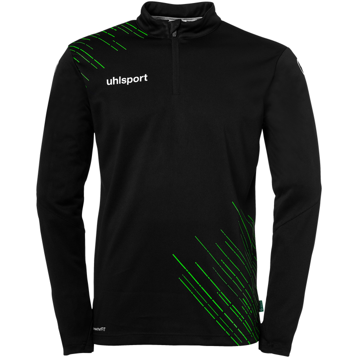 Uhlsport SCORE 26 1/4 ZIP TOP - schwarz/fluo grün