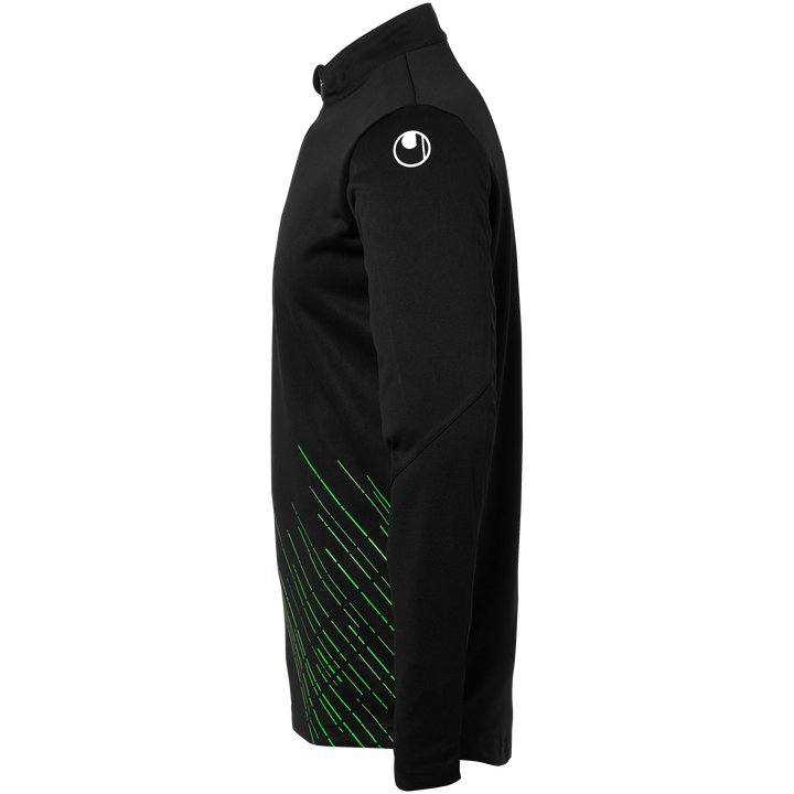 Uhlsport SCORE 26 1/4 ZIP TOP - schwarz/fluo grün