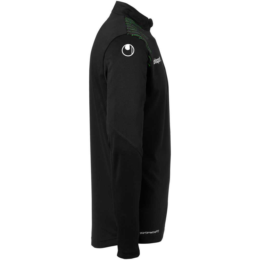Uhlsport SCORE 26 1/4 ZIP TOP - schwarz/fluo grün