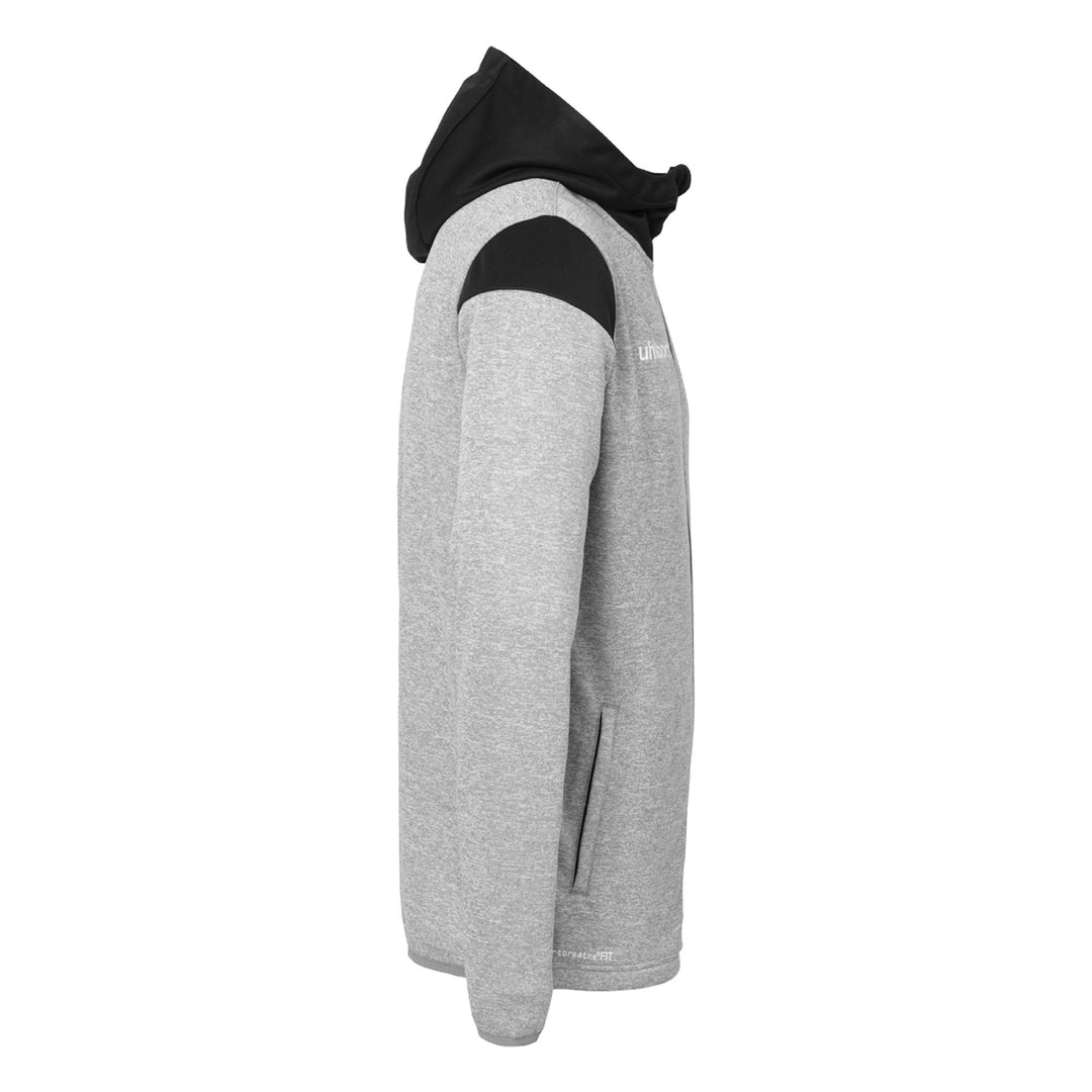 Uhlsport Squad 27 Track Hood Jacke - dark grau melange/schwarz