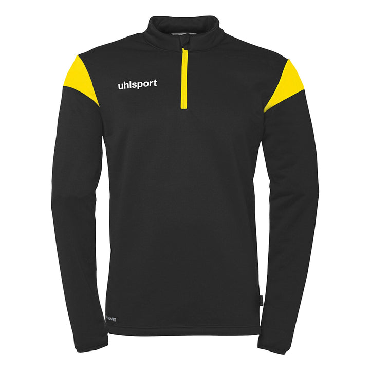 Uhlsport Squad 27 1/4 Zip Top - schwarz/limonengelb