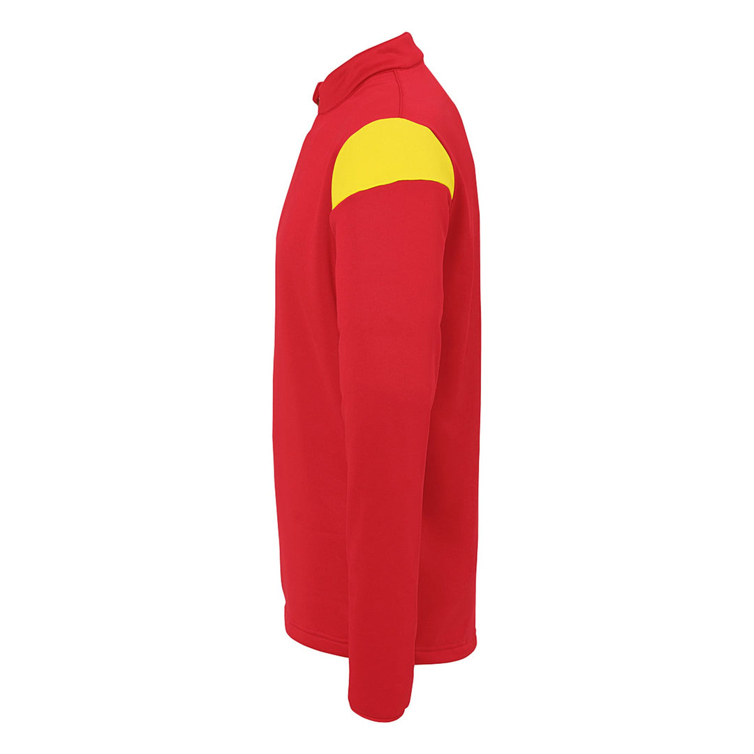 Uhlsport Squad 27 1/4 Zip Top - rot/limonengelb