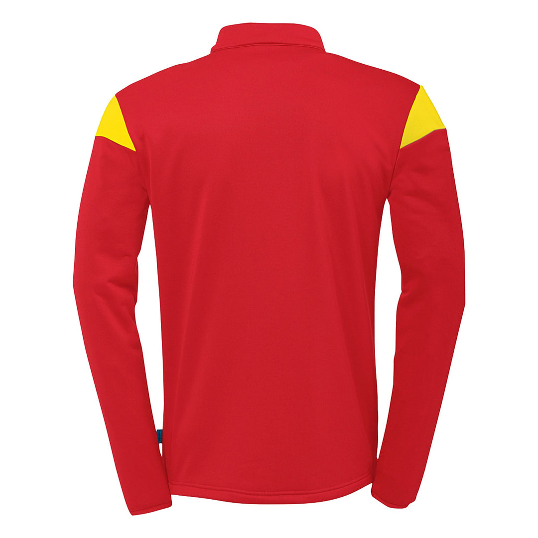 Uhlsport Squad 27 1/4 Zip Top - rot/limonengelb