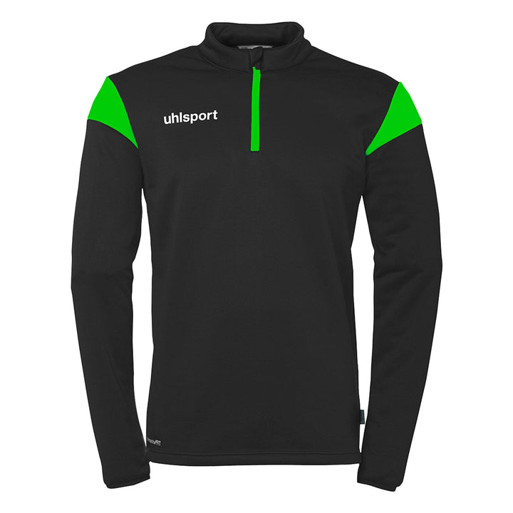 Uhlsport Squad 27 1/4 Zip Top - schwarz/fluo grün