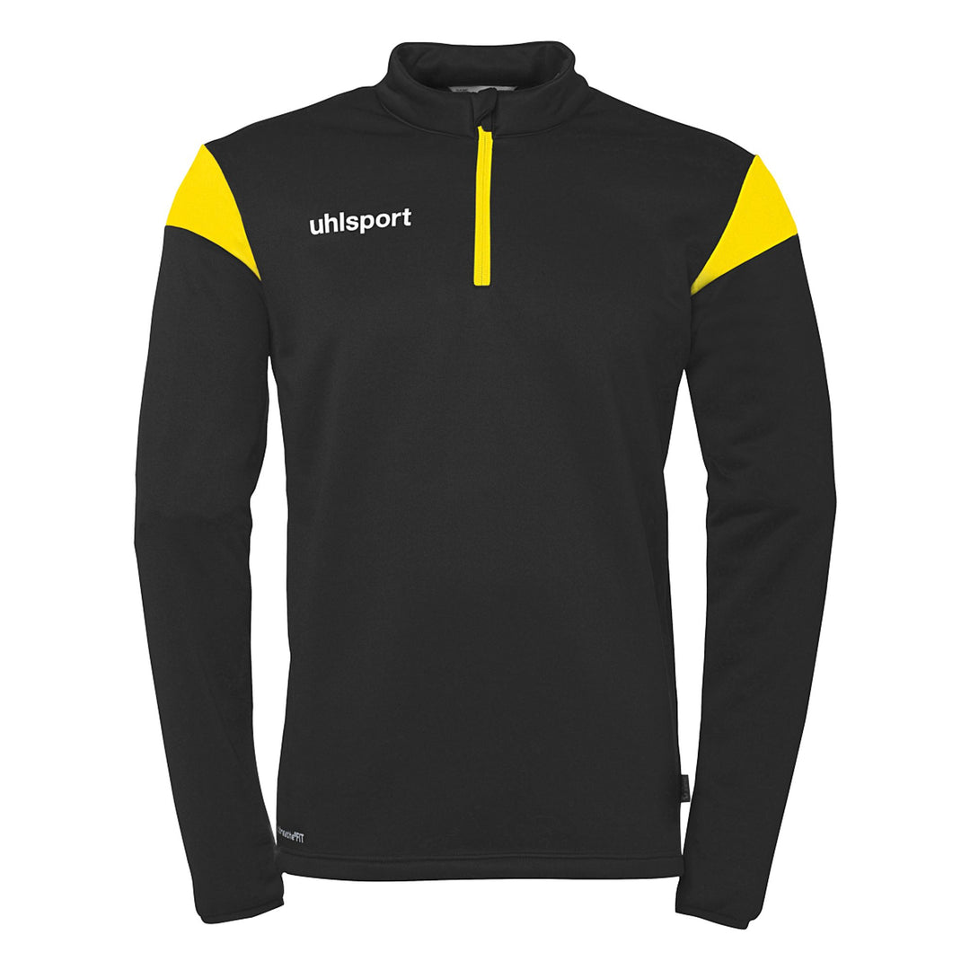 Uhlsport Squad 27 1/4 Zip Top - schwarz/limonengelb