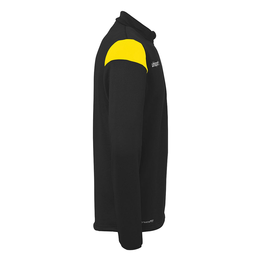 Uhlsport Squad 27 1/4 Zip Top - schwarz/limonengelb