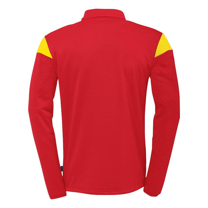 Uhlsport Squad 27 1/4 Zip Top - rot/limonengelb
