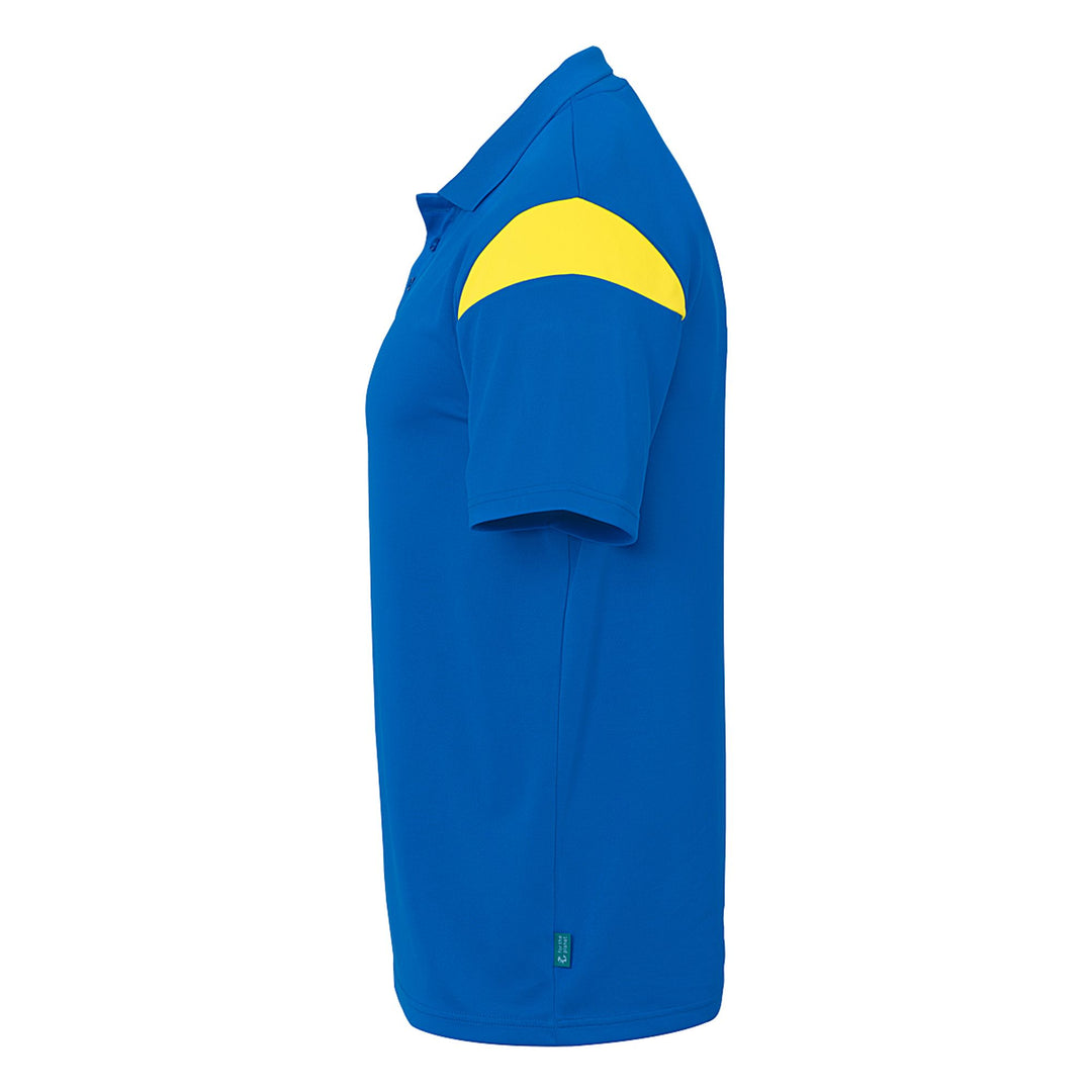 Uhlsport Squad 27 Polo Shirt - azurblau/limonengelb