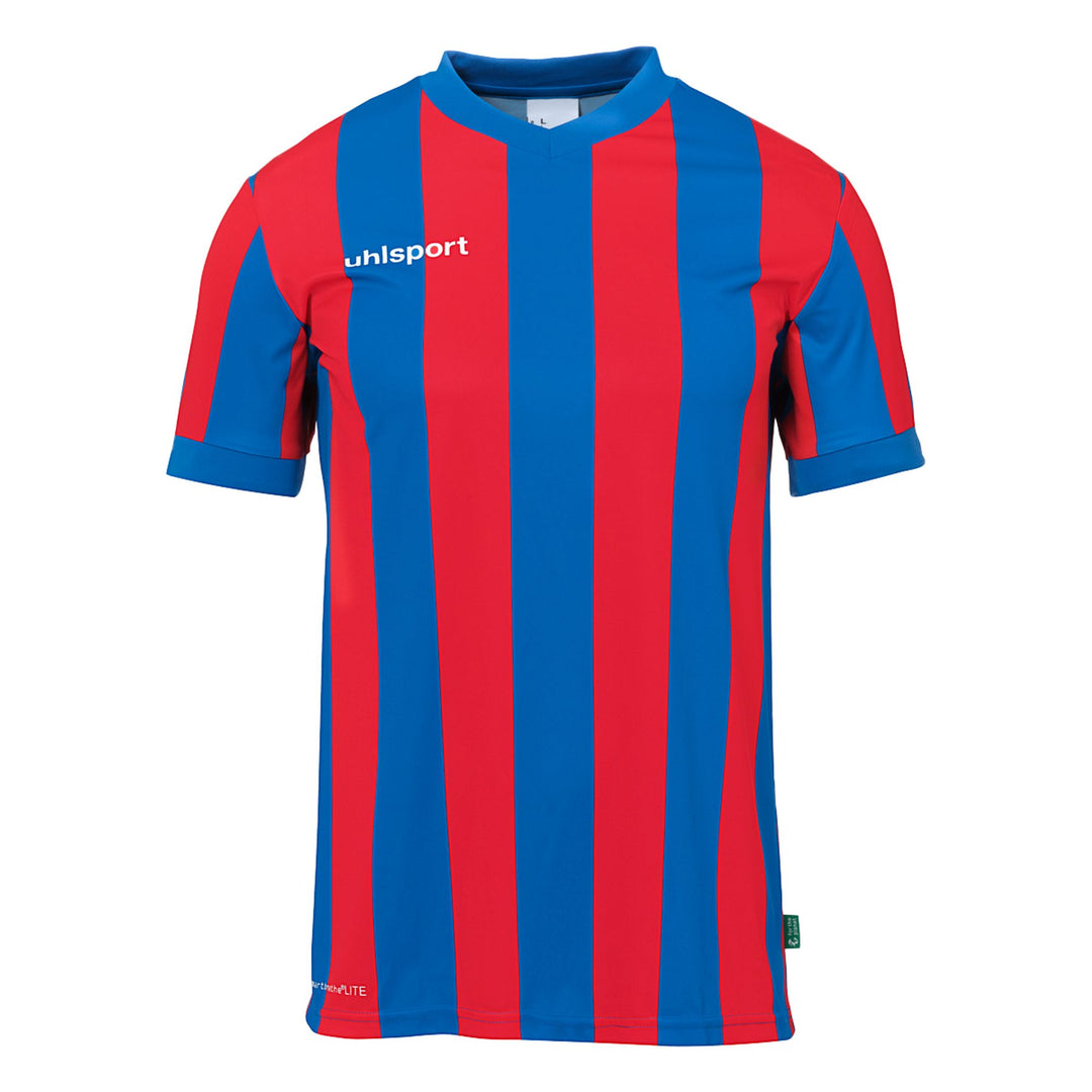 Uhlsport Retro Stripe Shirt Kurzarm - azurblau/rot