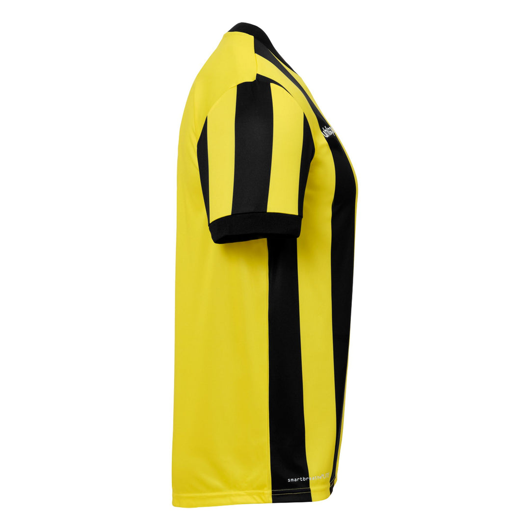 Uhlsport Retro Stripe Shirt Kurzarm - schwarz/limonengelb