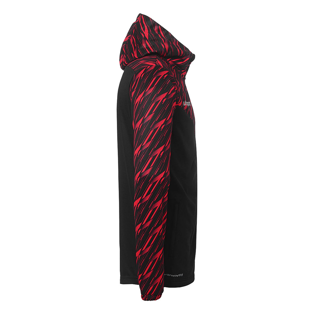 Uhlsport Progressive 28 Multi Hood Jacke - schwarz/rot