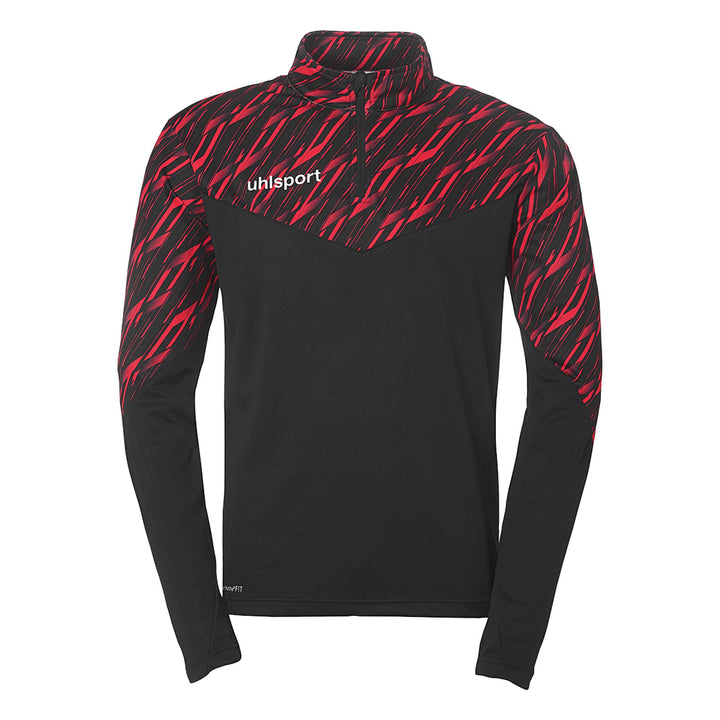 Uhlsport Progressive 28 1/4 Zip Top - schwarz/rot