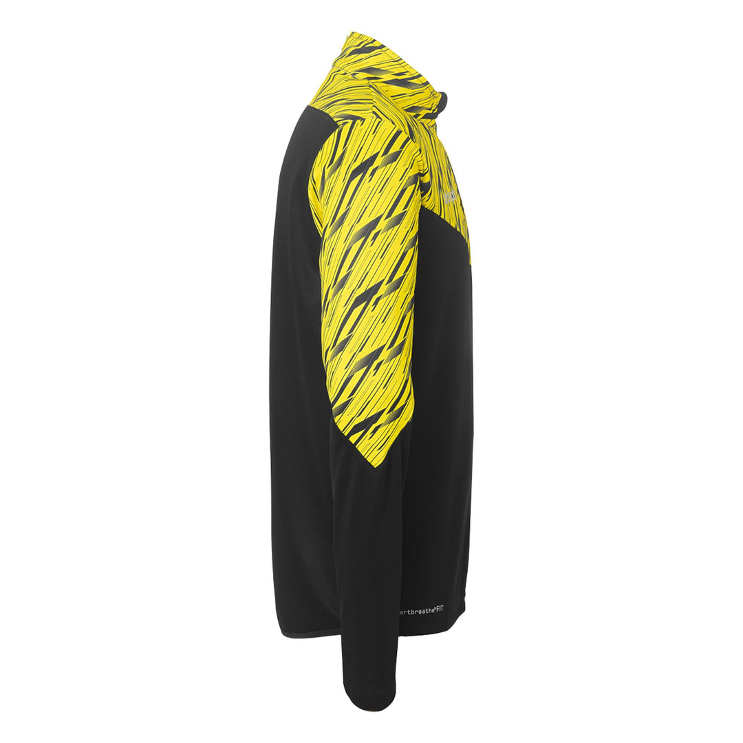 Uhlsport Progressive 28 1/4 Zip Top - schwarz/limonengelb
