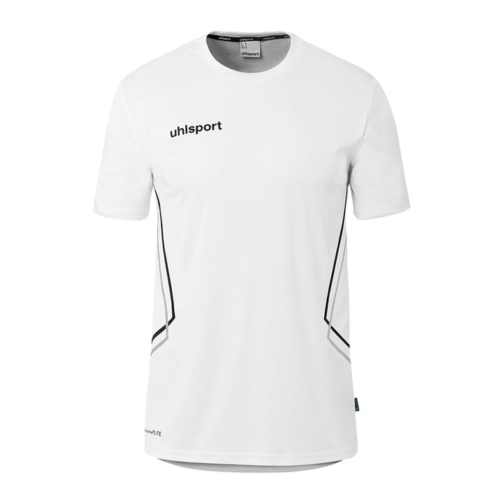 Uhlsport Equipe 29 Poly Shirt Kurzarm - weiß/steingrau/schwarz