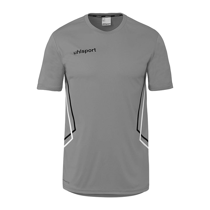 Uhlsport Equipe 29 Poly Shirt Kurzarm - steingrau/weiß/schwarz