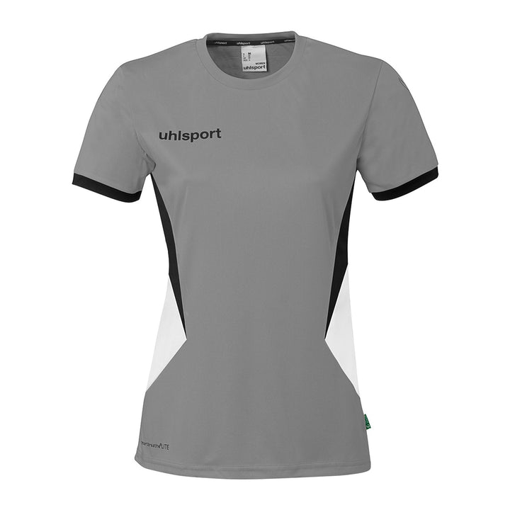 Uhlsport Equipe 29 Shirt Kurzarm Damen - steingrau/weiß/schwarz