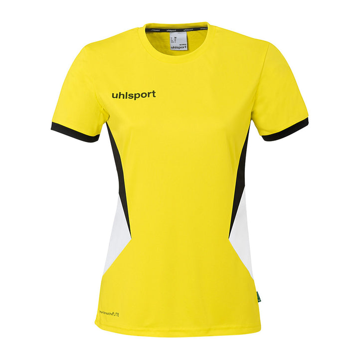 Uhlsport Equipe 29 Shirt Kurzarm Damen - limonengelb/weiß/schwarz