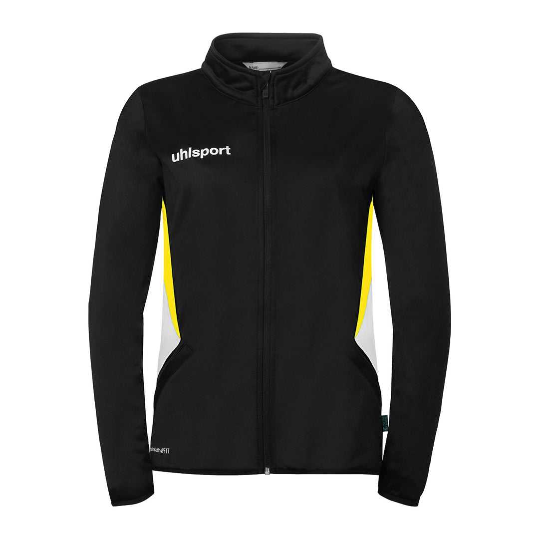 Uhlsport Equipe 29 Classic Jacke Damen - schwarz/weiß/limonengelb