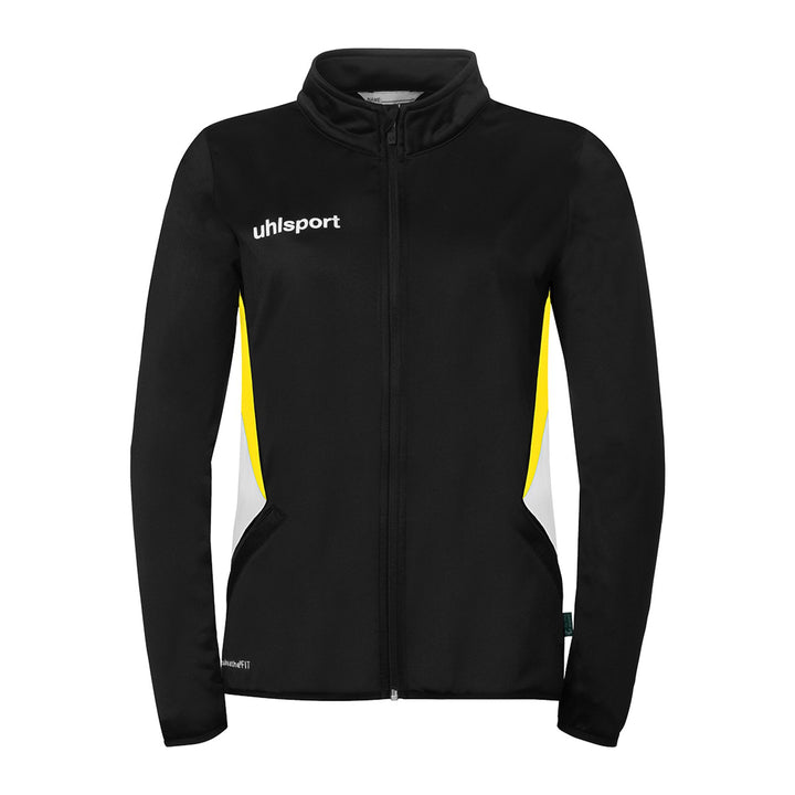 Uhlsport Equipe 29 Classic Jacke Damen - schwarz/weiß/limonengelb