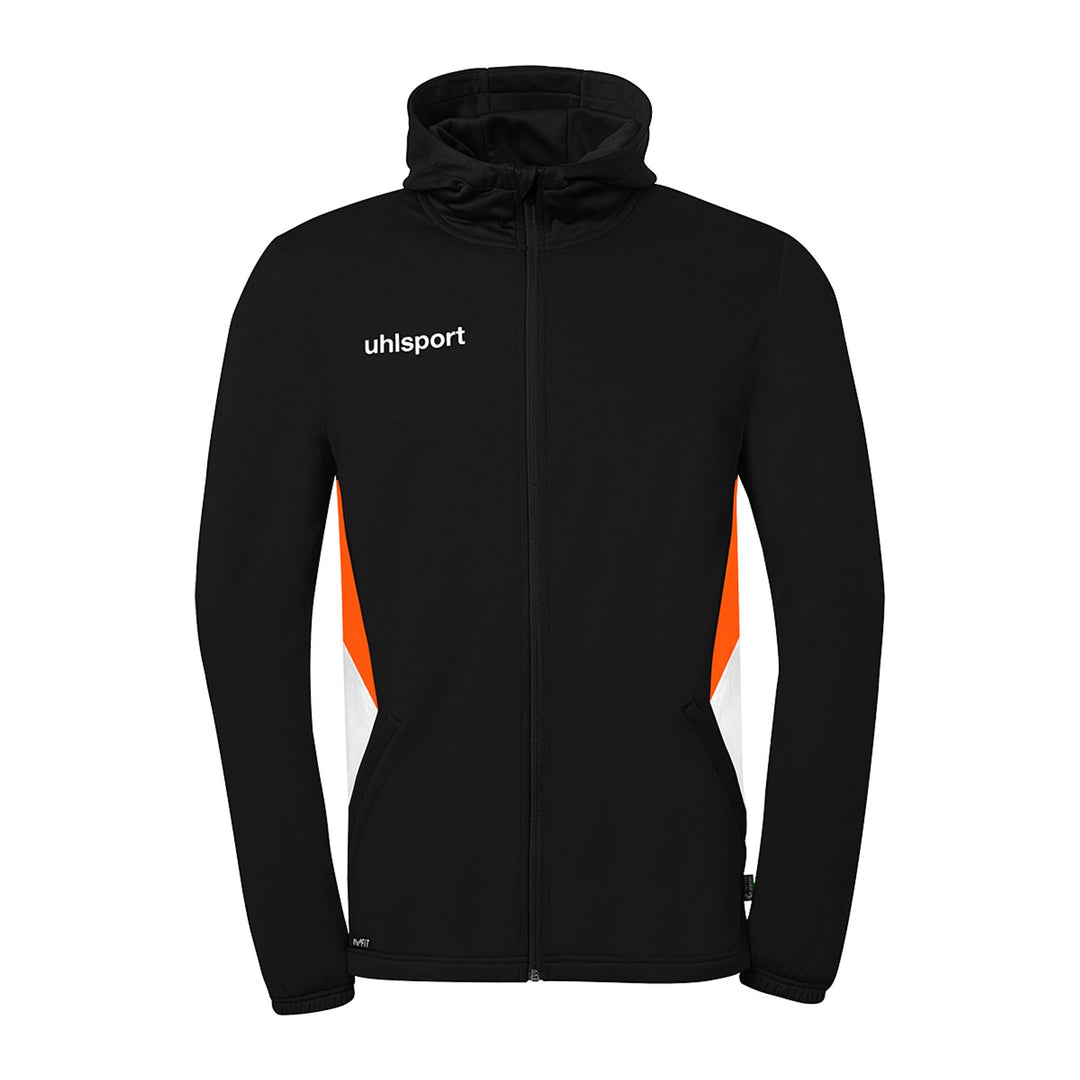 Uhlsport Equipe 29 Multi Hood Jacke - schwarz/weiß/fluo orange