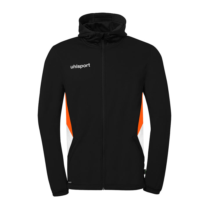 Uhlsport Equipe 29 Multi Hood Jacke - schwarz/weiß/fluo orange