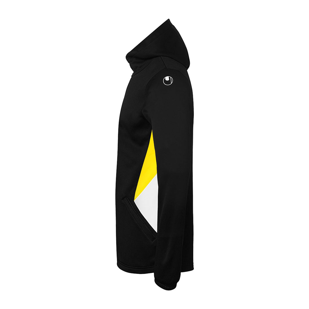 Uhlsport Equipe 29 Multi Hood Jacke - schwarz/weiß/limonengelb