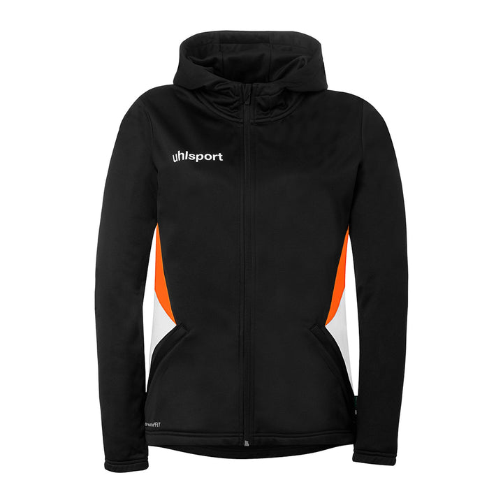 Uhlsport Equipe 29 Multi Hood Jacke Damen - schwarz/weiß/fluo orange