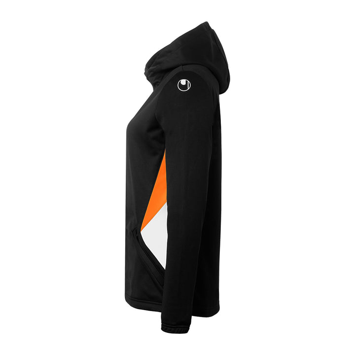 Uhlsport Equipe 29 Multi Hood Jacke Damen - schwarz/weiß/fluo orange