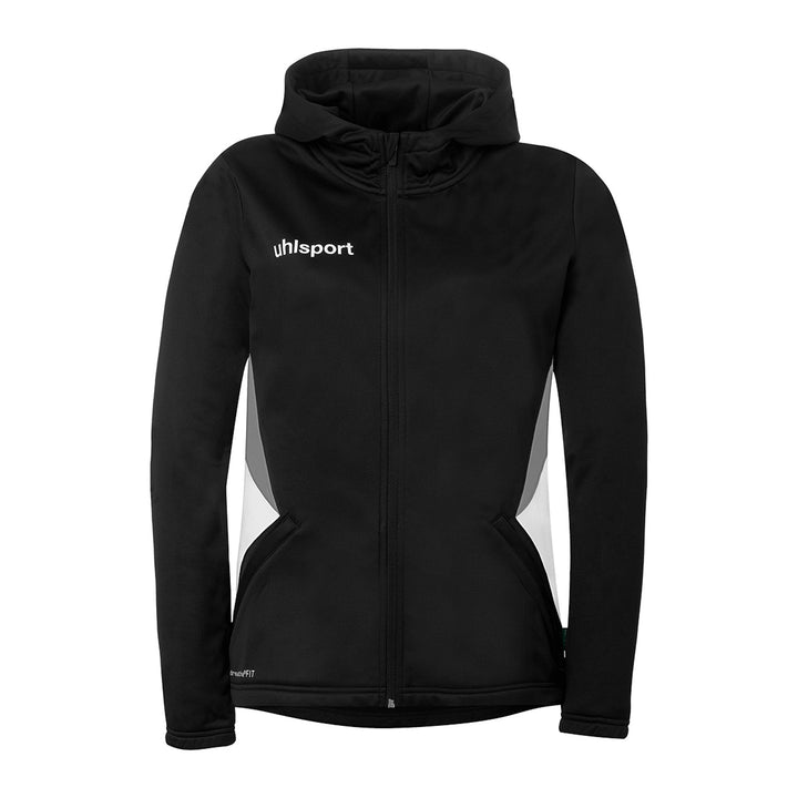 Uhlsport Equipe 29 Multi Hood Jacke Damen - schwarz/weiß/steingrau