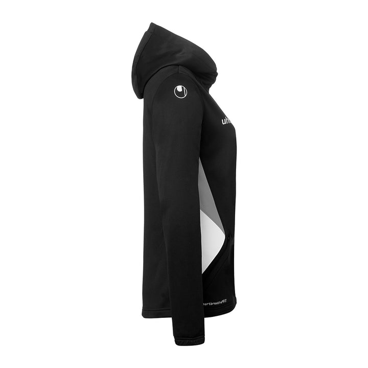 Uhlsport Equipe 29 Multi Hood Jacke Damen - schwarz/weiß/steingrau