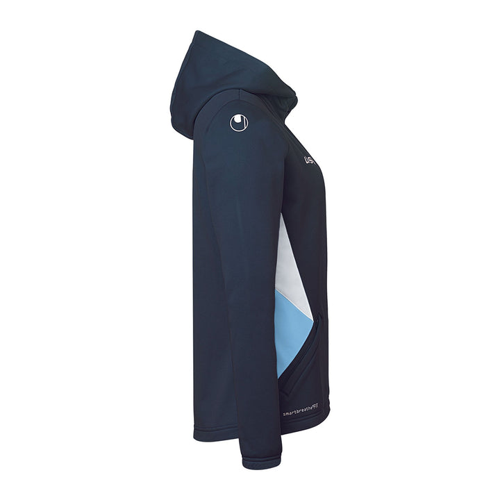 Uhlsport Equipe 29 Multi Hood Jacke Damen - marine/skyblau/weiß