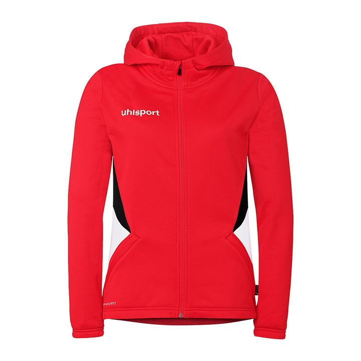 Uhlsport Equipe 29 Multi Hood Jacke Damen - rot/weiß/schwarz