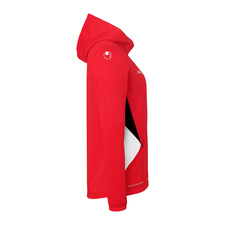 Uhlsport Equipe 29 Multi Hood Jacke Damen - rot/weiß/schwarz