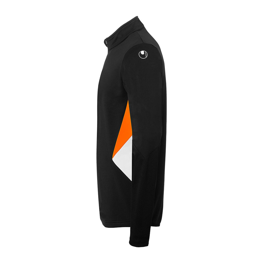 Uhlsport Equipe 29 1/4 Zip Top - schwarz/weiß/fluo orange