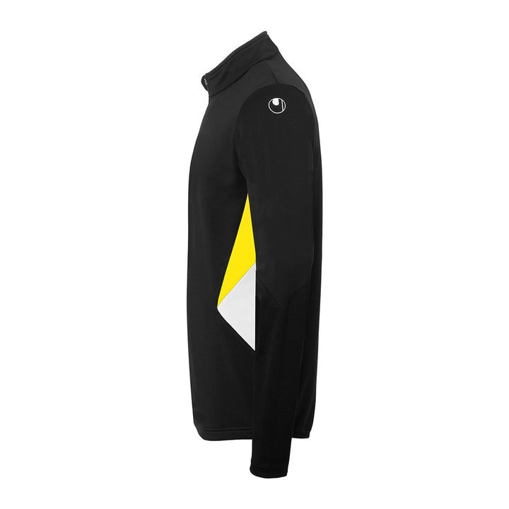Uhlsport Equipe 29 1/4 Zip Top - schwarz/weiß/limonengelb