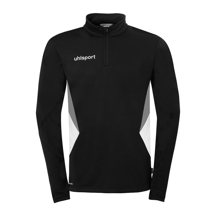 Uhlsport Equipe 29 1/4 Zip Top - schwarz/weiß/steingrau