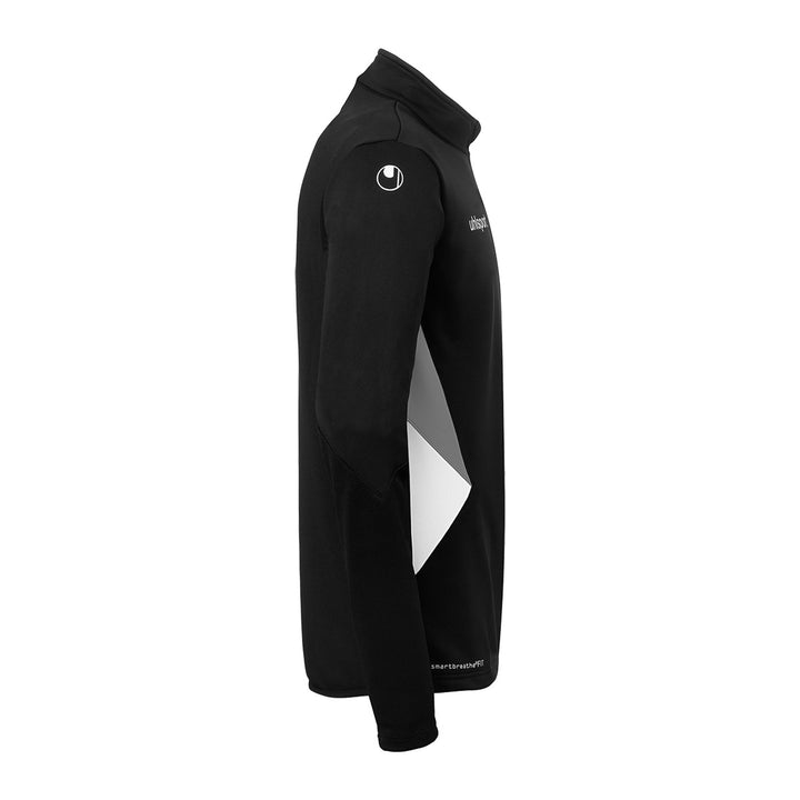 Uhlsport Equipe 29 1/4 Zip Top - schwarz/weiß/steingrau