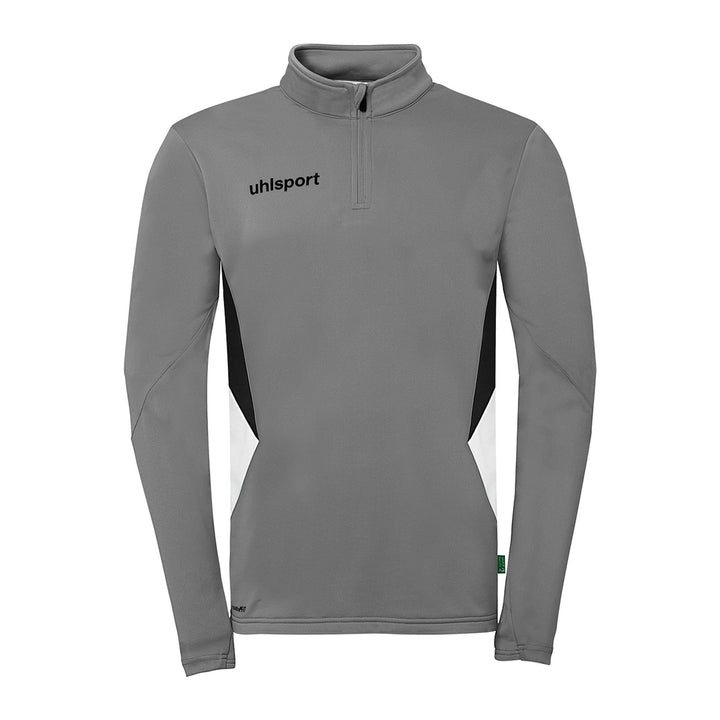 Uhlsport Equipe 29 1/4 Zip Top - steingrau/weiß/schwarz