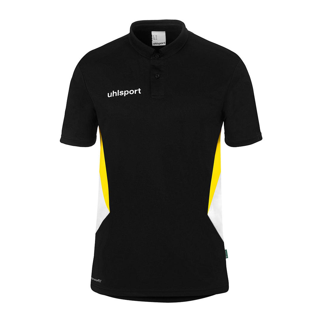 Uhlsport Equipe 29 Polo Shirt - schwarz/weiß/limonengelb