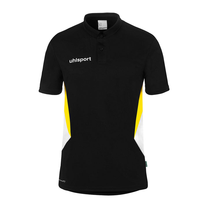 Uhlsport Equipe 29 Polo Shirt - schwarz/weiß/limonengelb